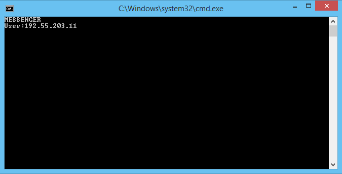 chat with command prompt