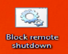 easy way to block remote shutdown
